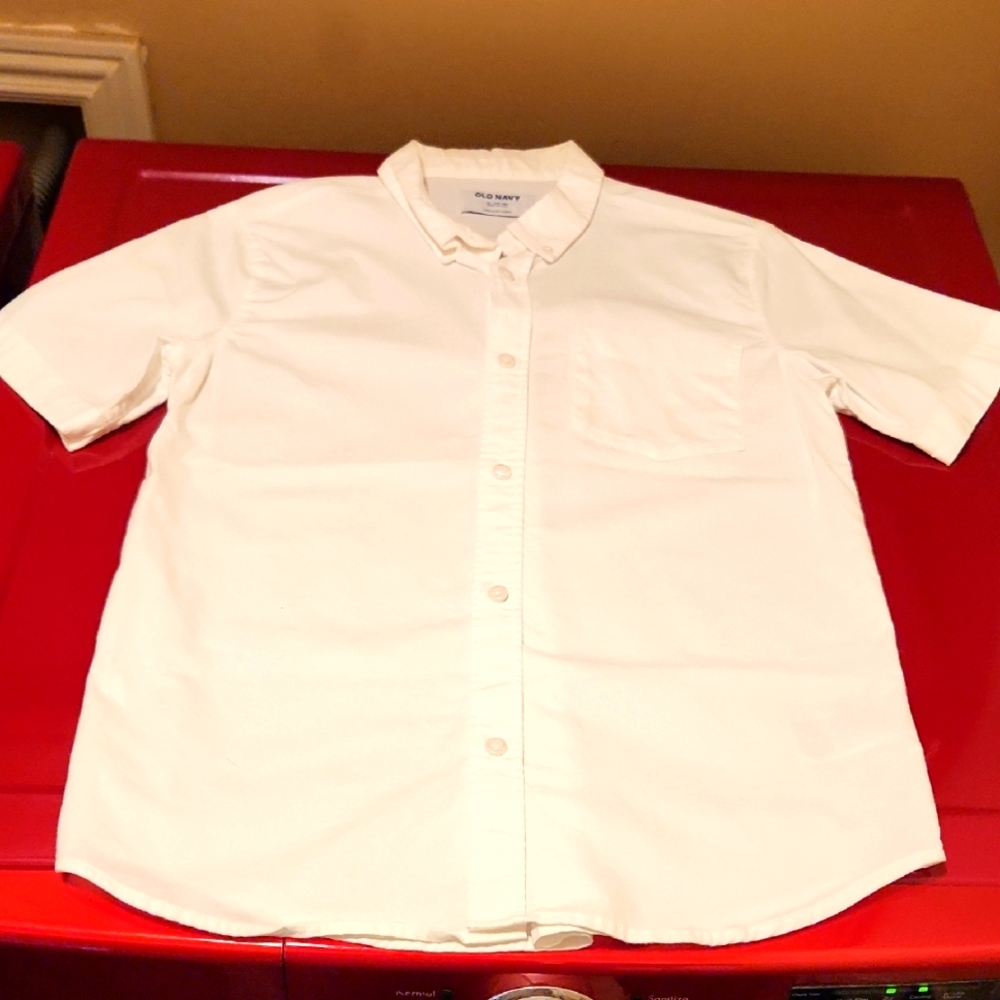 White Casual Button Down Shirt Like New